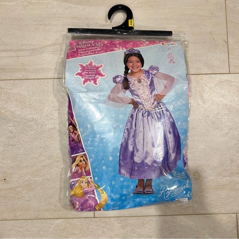 Rapunzel Kids Costume - Purple and White size medium / 7-8